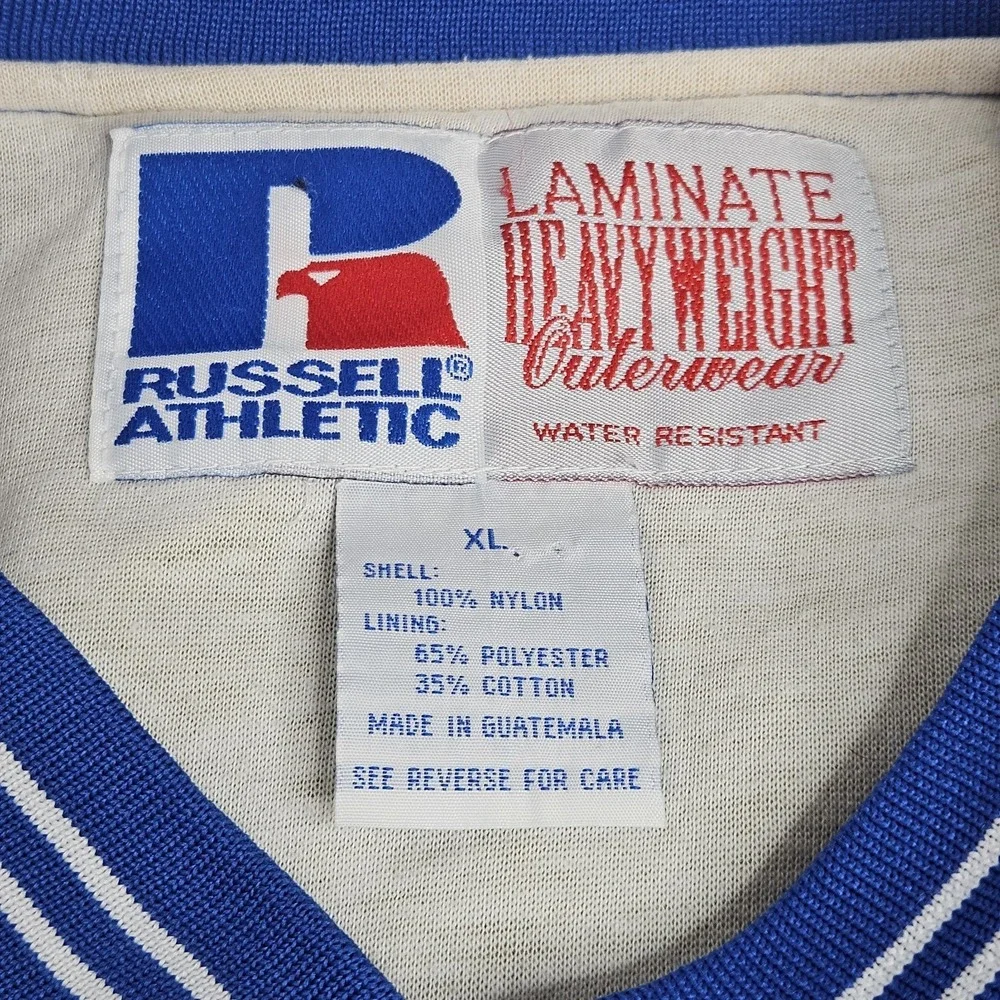 Vintage Russell Athletic Windbreaker Jacket Mens Extra Large 90s V-Neck Pullover